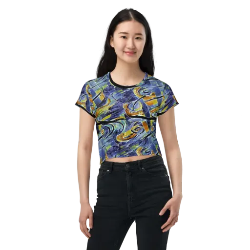 Blue Mercury on a Crop Tee