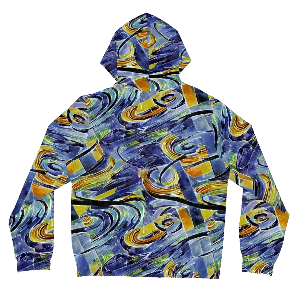Blue Mercury on Women's Full-Zip Hoodie — Back