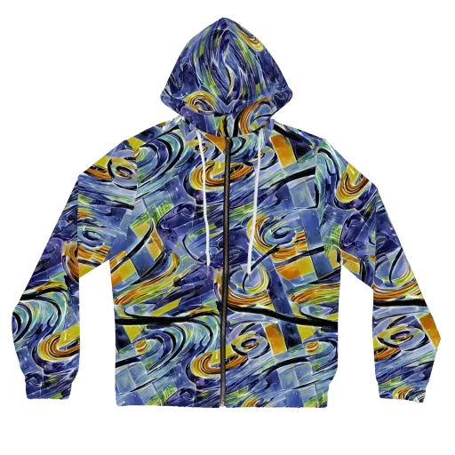 Blue Mercury on a Women's Full-Zip Hoodie