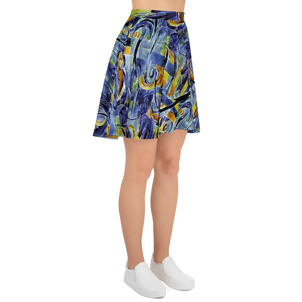 Blue Mercury on Skater Skirt — Right
