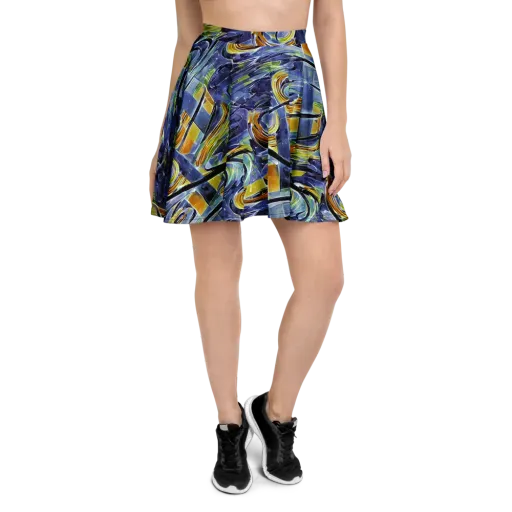 Blue Mercury on a Skater Skirt