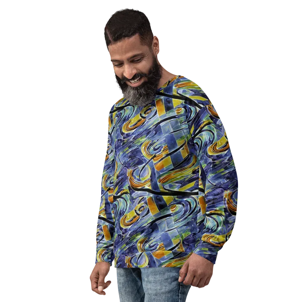 Blue Mercury on Sweatshirt — Left Front