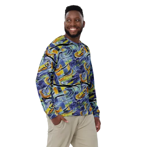 Blue Mercury on a Sweatshirt