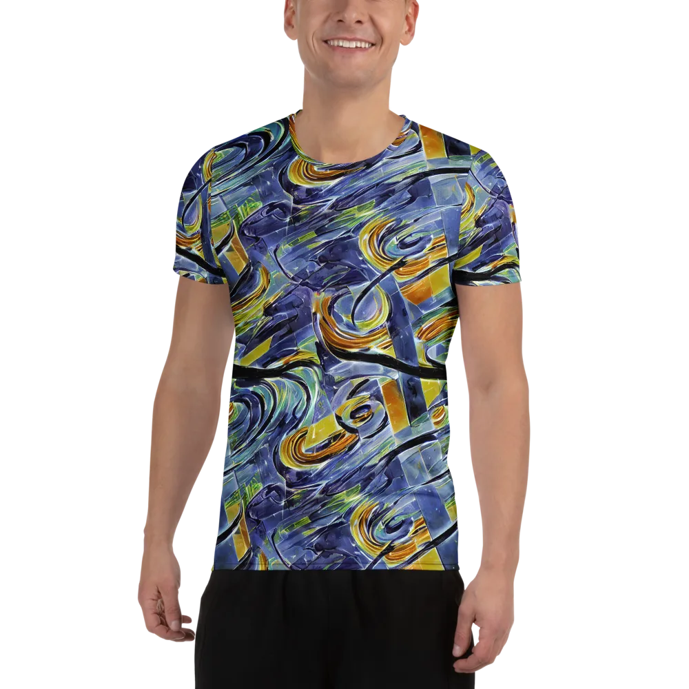 Blue Mercury on Men's Athletic T-Shirt — Front