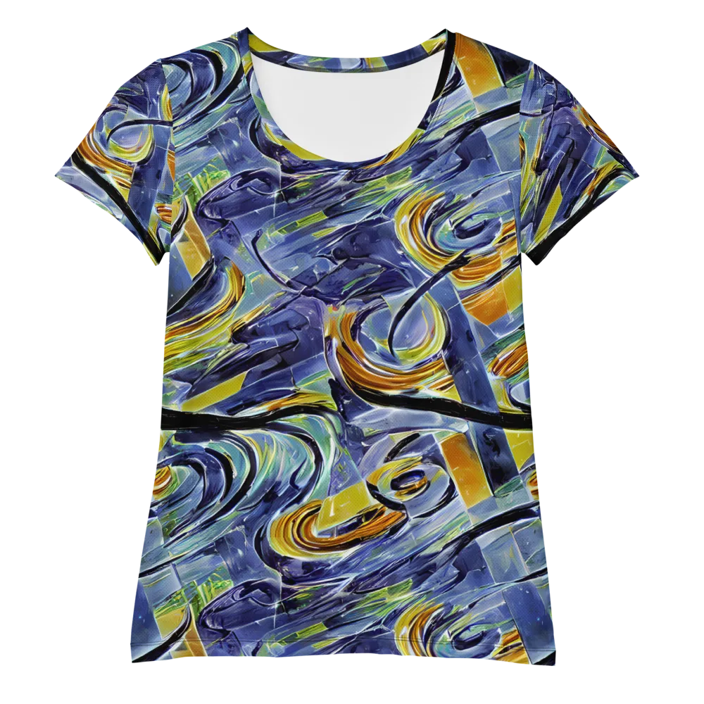 Blue Mercury on Women's Athletic T-Shirt — Front