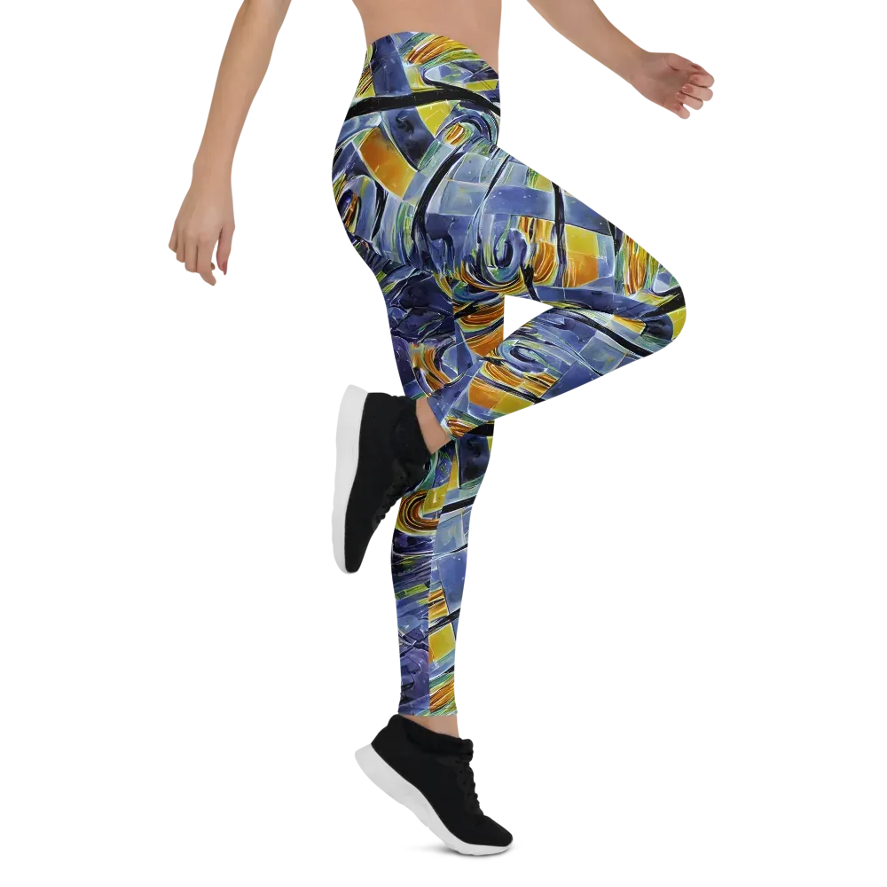 Blue Mercury on Leggings — Right