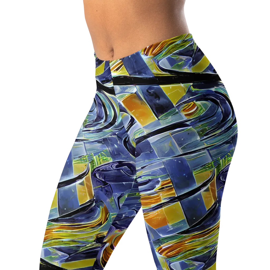 Blue Mercury on Leggings — Left Front