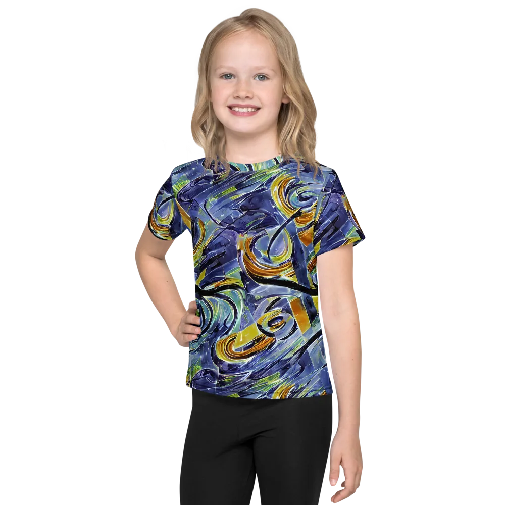 Blue Mercury on Kids Crew Neck T-Shirt — Front