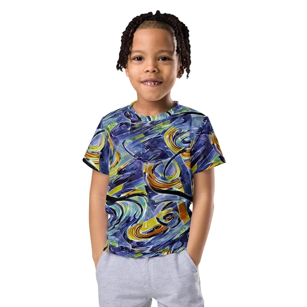 Blue Mercury on Kids Crew Neck T-Shirt — Front