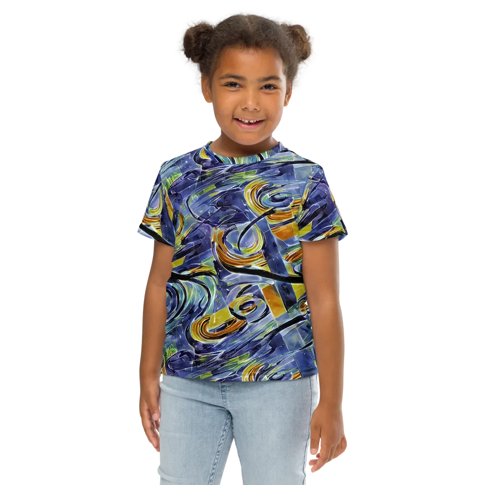 Blue Mercury on Kids Crew Neck T-Shirt — Front