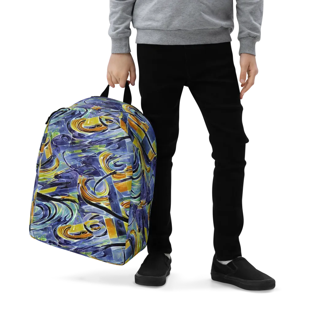 Blue Mercury on Minimalist Backpack — Zoomed-in