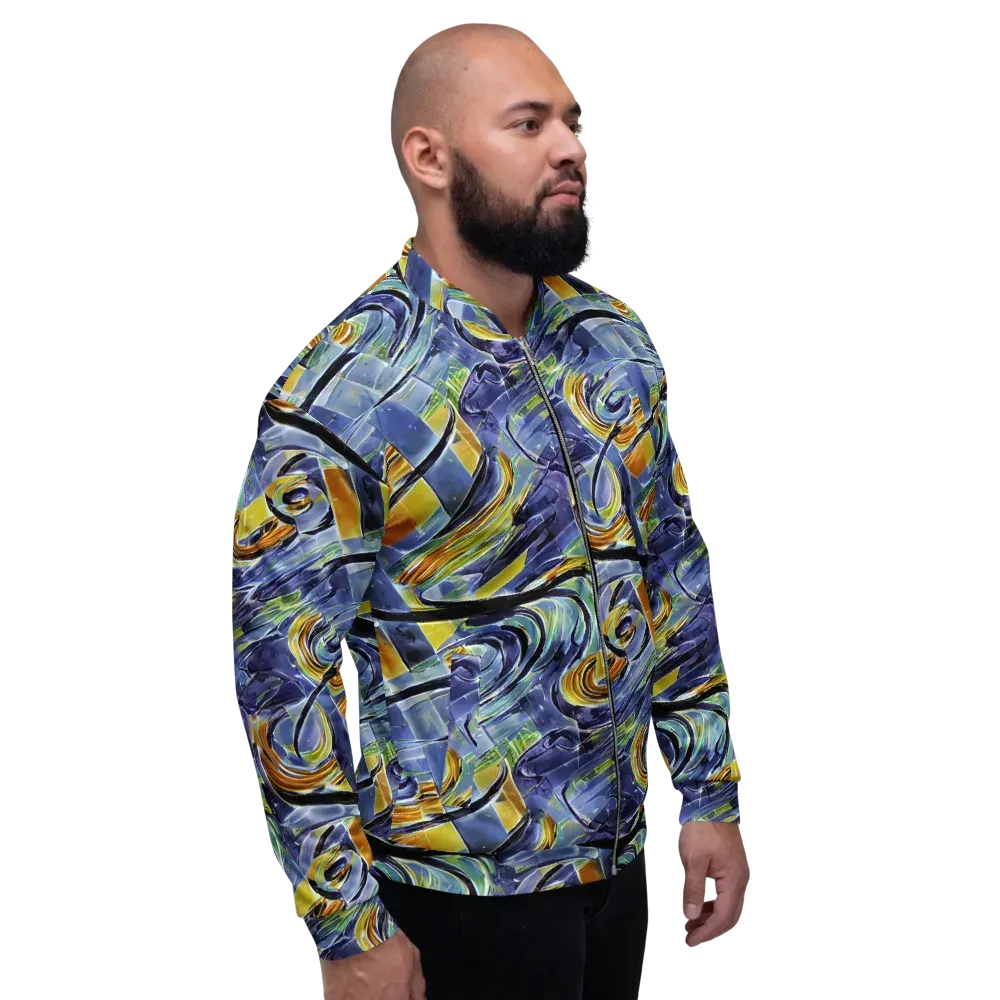 Blue Mercury on Bomber Jacket — Right