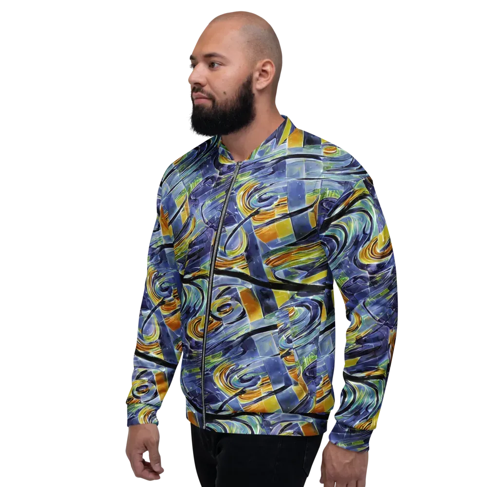 Blue Mercury on Bomber Jacket — Left
