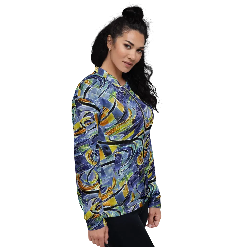 Blue Mercury on Bomber Jacket — Right