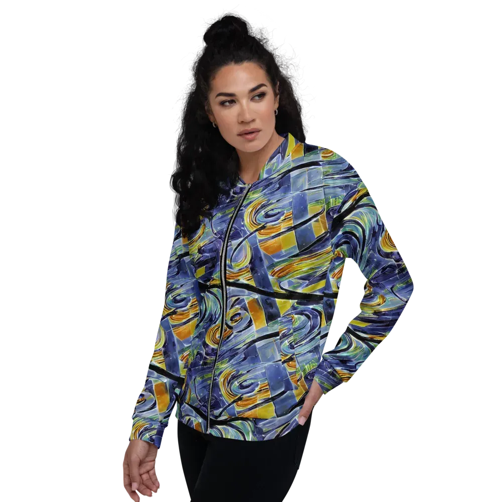 Blue Mercury on Bomber Jacket — Left