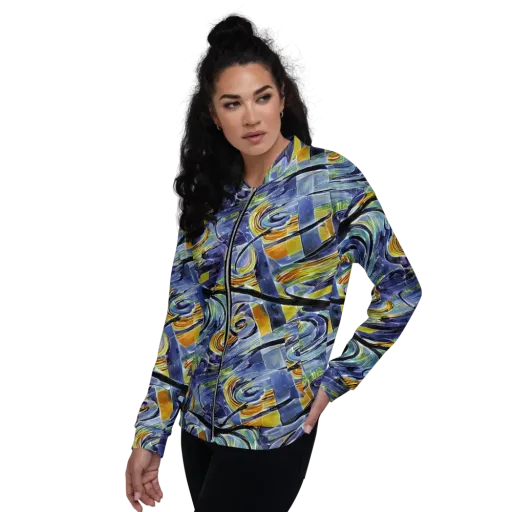Blue Mercury on a Bomber Jacket