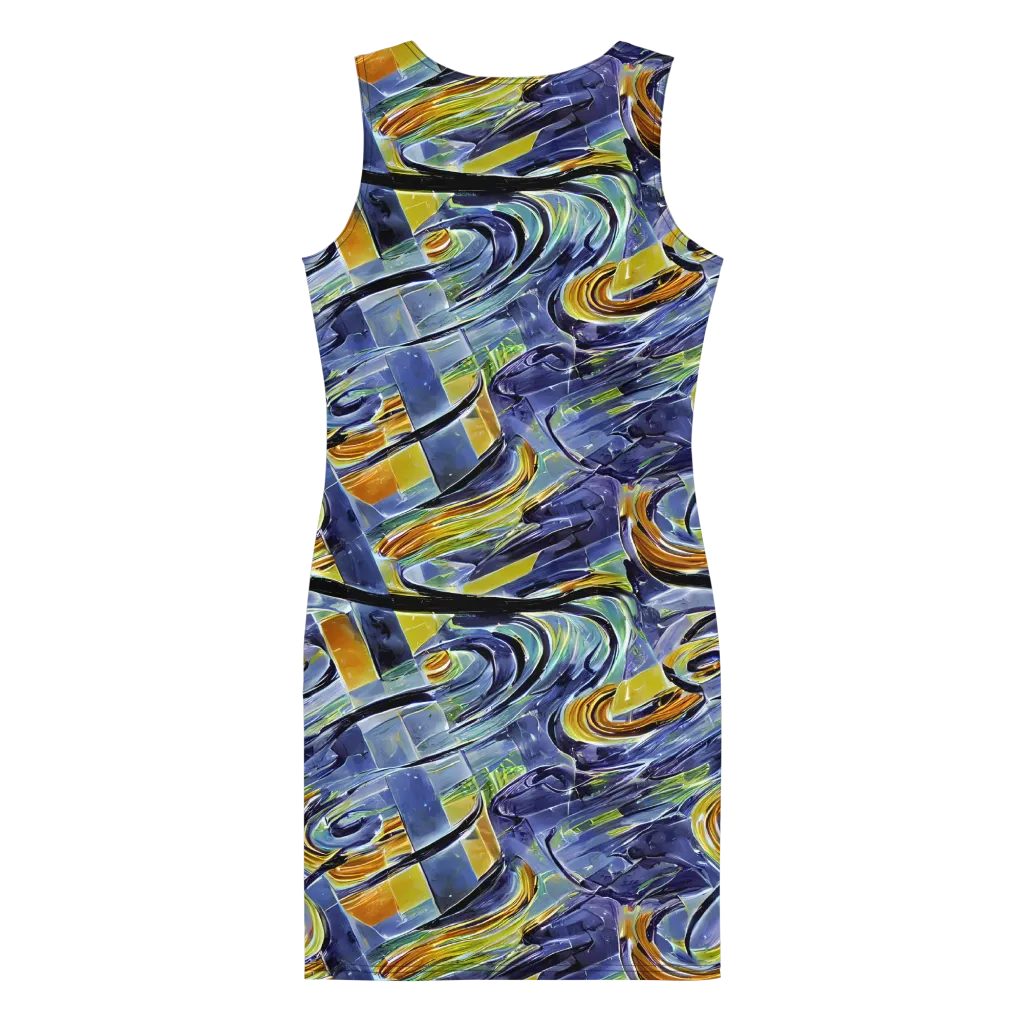Blue Mercury on Bodycon Dress — Back