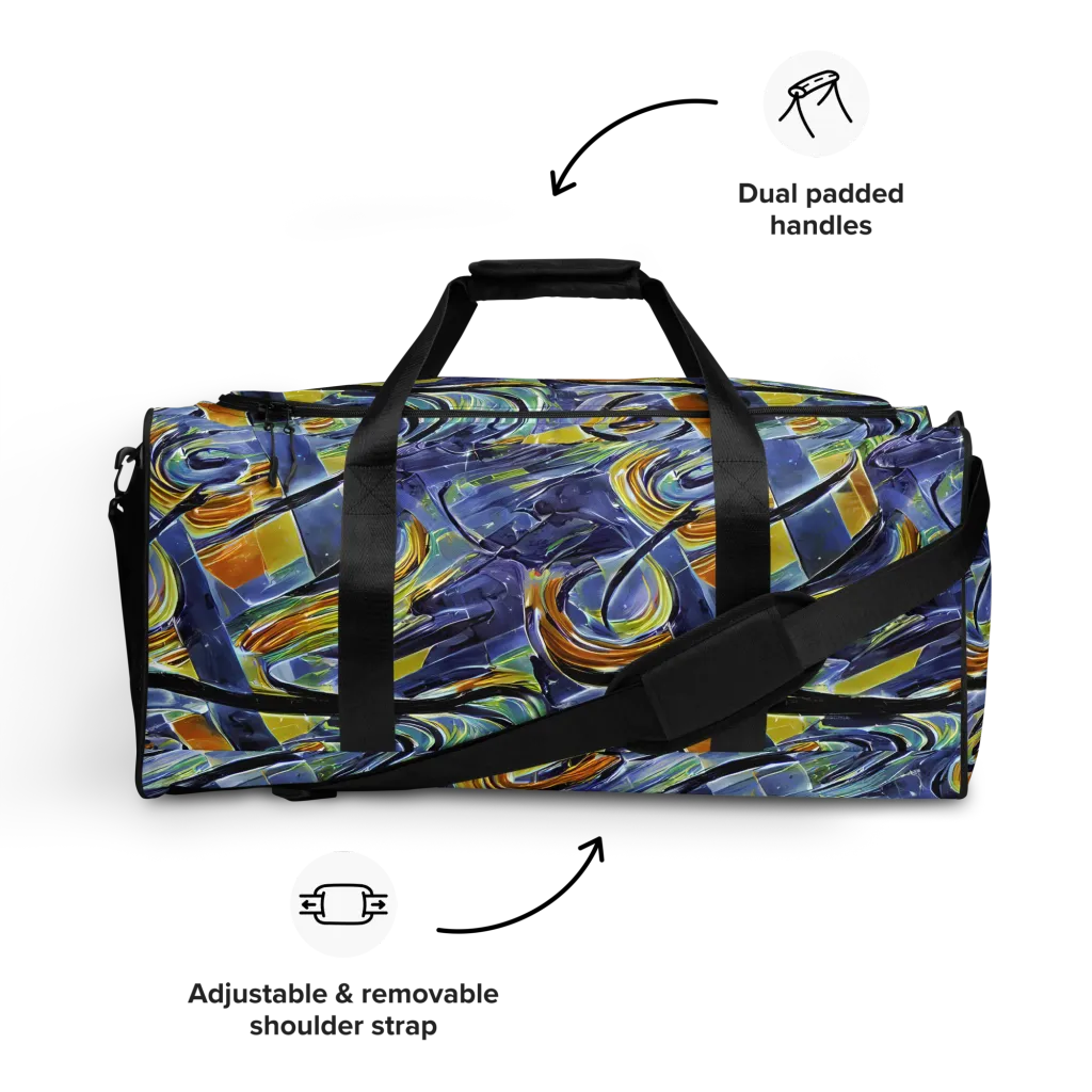 Blue Mercury on Duffle Bag — Front
