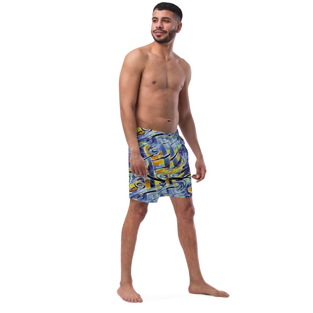 Blue Mercury on Swim Trunks — Right Front