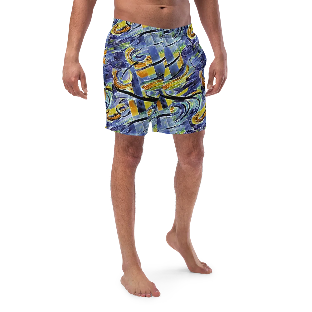Blue Mercury on Swim Trunks — Front