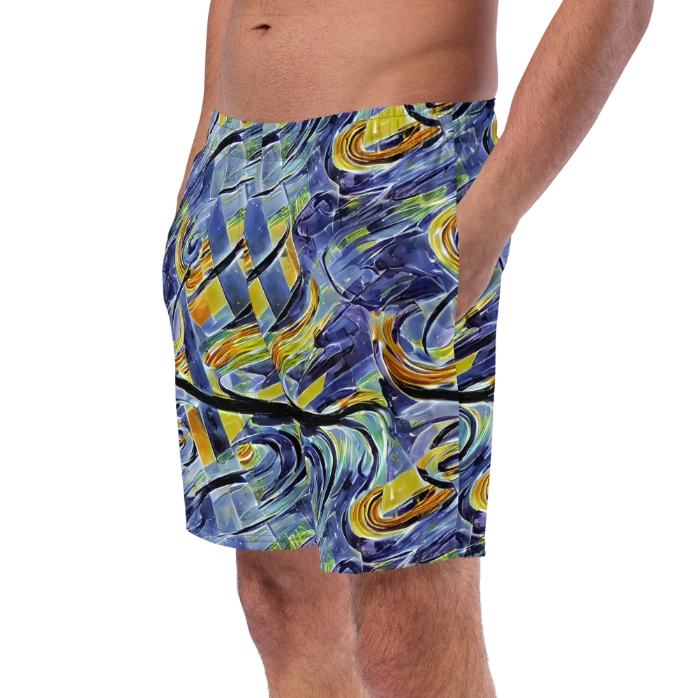 Blue Mercury on Swim Trunks — Left Front