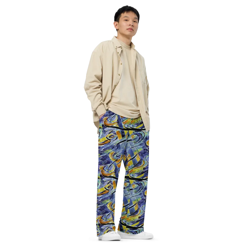 Blue Mercury on Wide-Leg Pants — Right Front