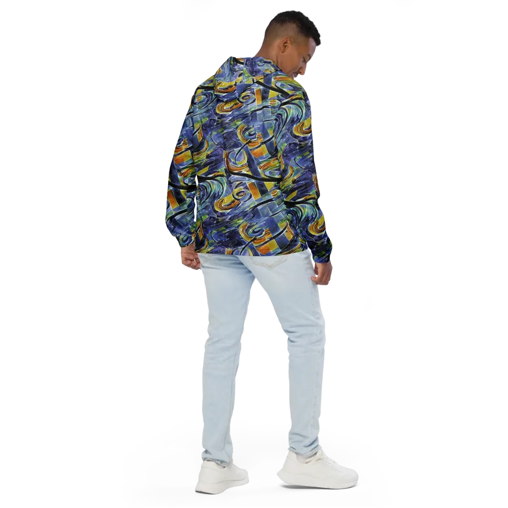 Blue Mercury on Men's Windbreaker — Back