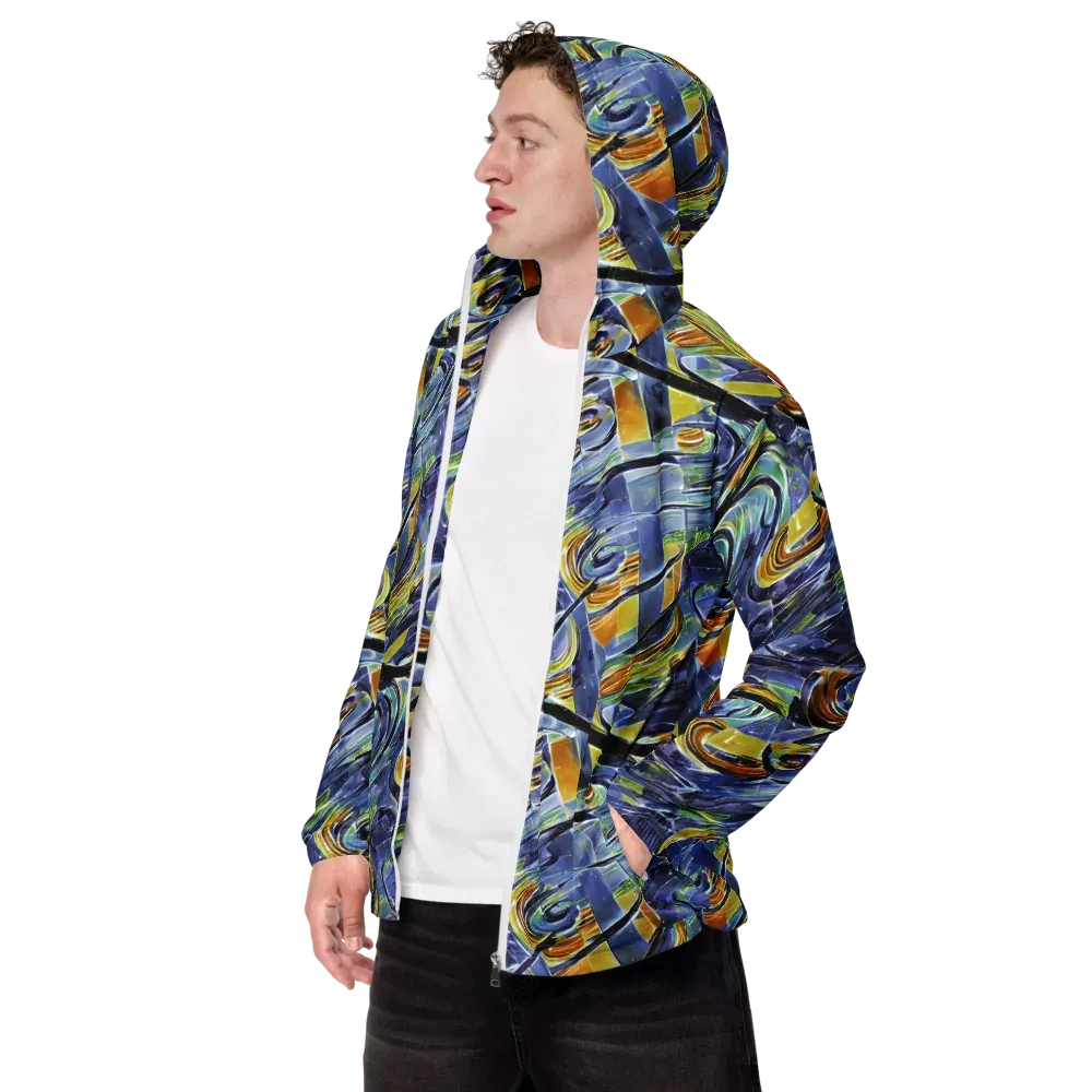 Blue Mercury on Men's Windbreaker — Left Front