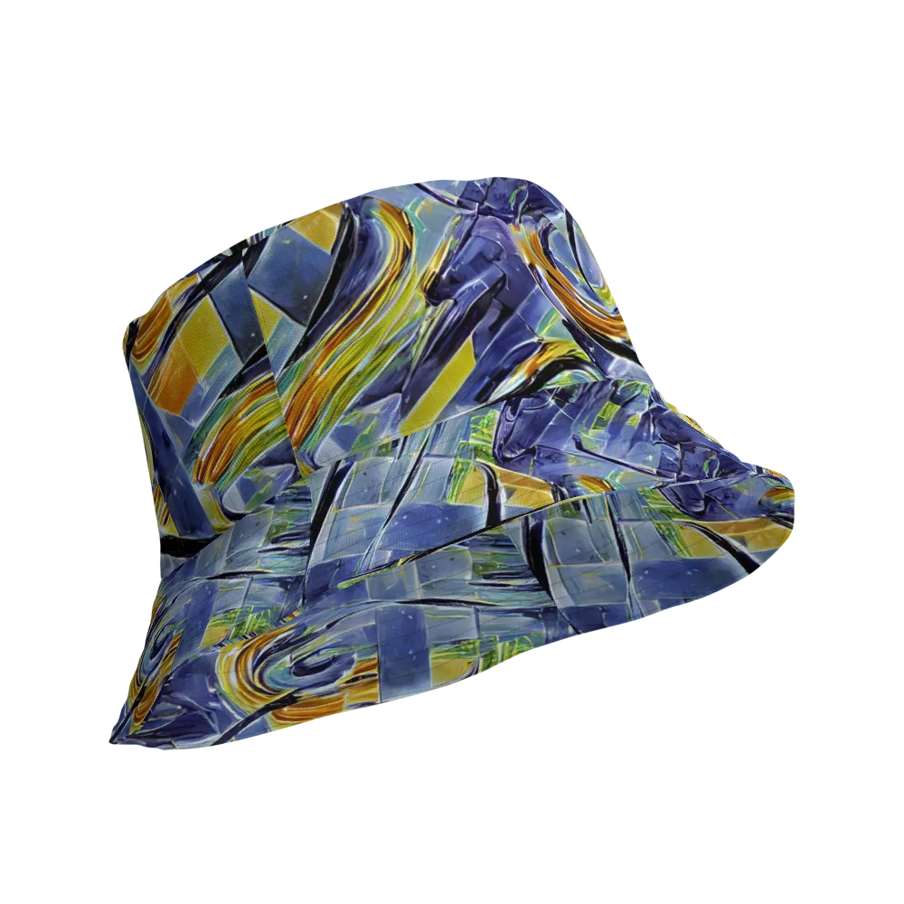 Blue Mercury on Reversible Bucket Hat — Product details Outside