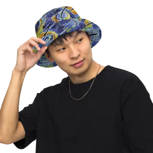 Blue Mercury on a Reversible Bucket Hat