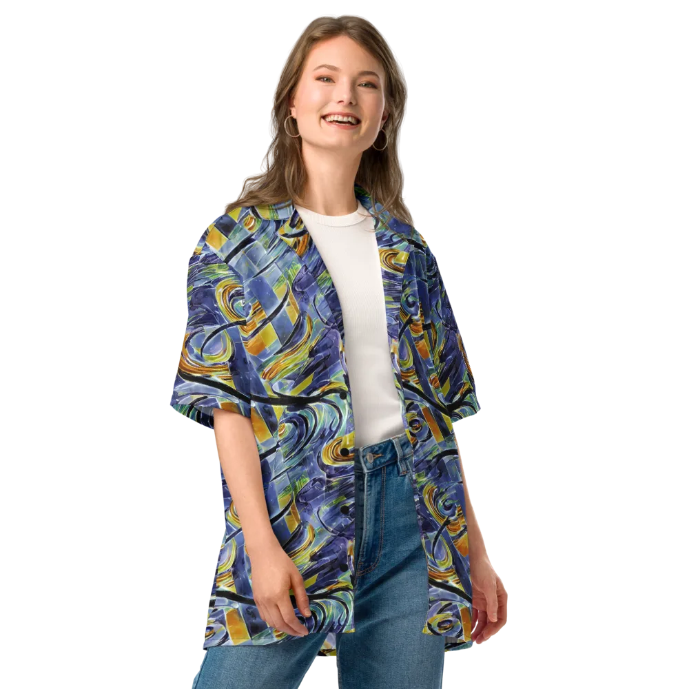 Blue Mercury on Button Shirt — Front
