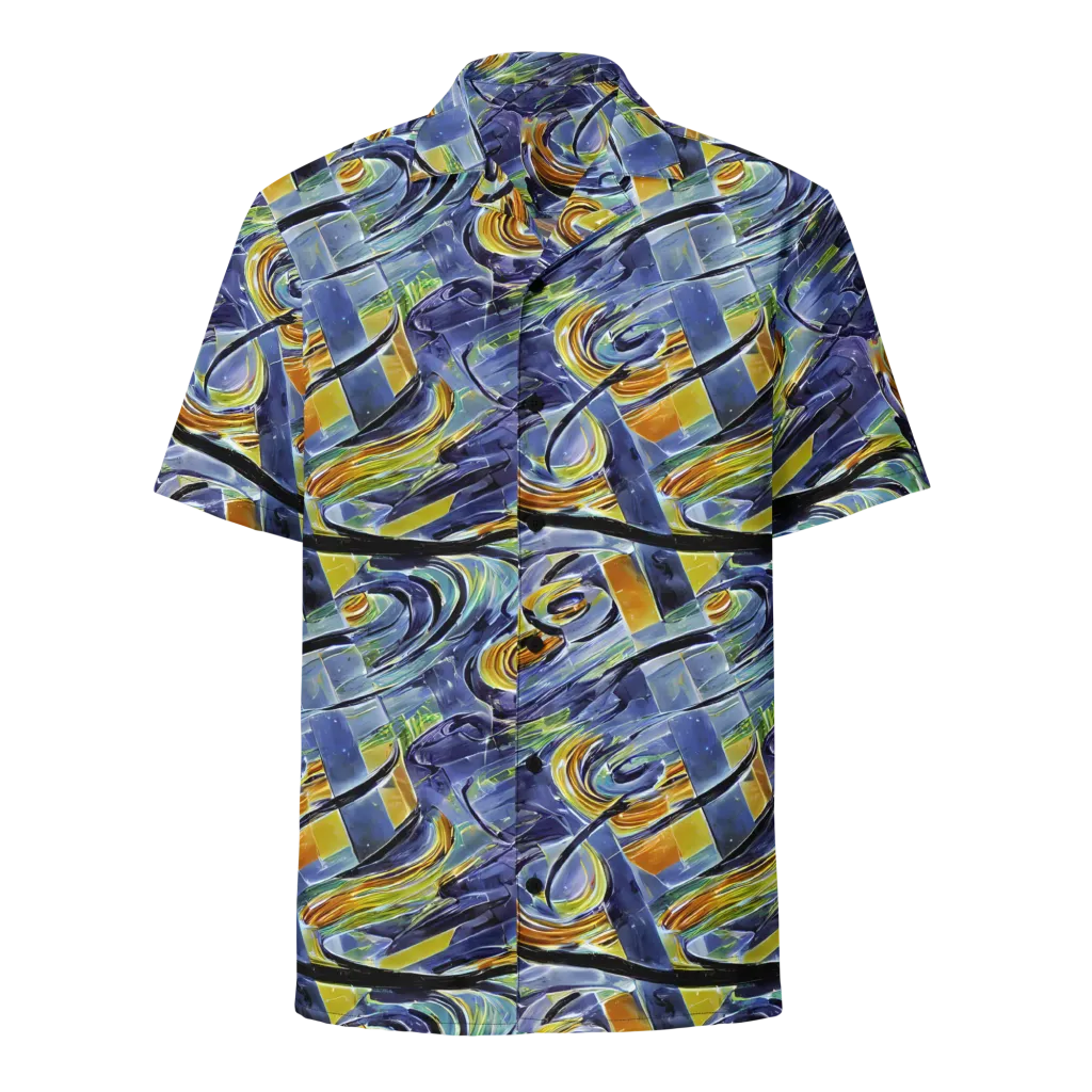 Blue Mercury on Button Shirt — Front