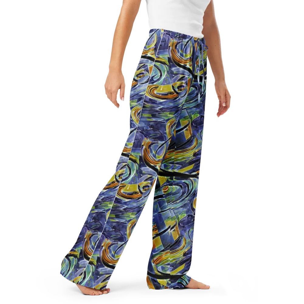 Blue Mercury on Women's Pajama Pants — Right Front