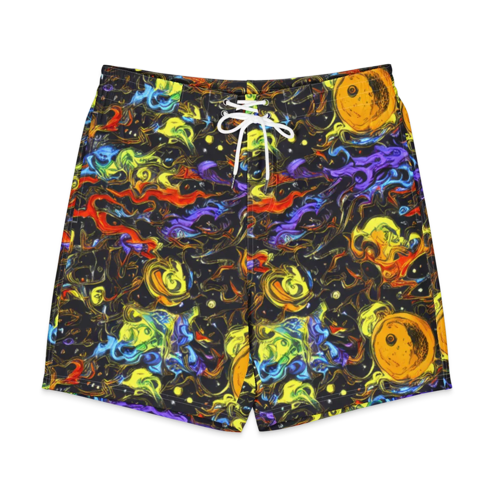 Ultraviolet Ocean on Men's Board Shorts — Front