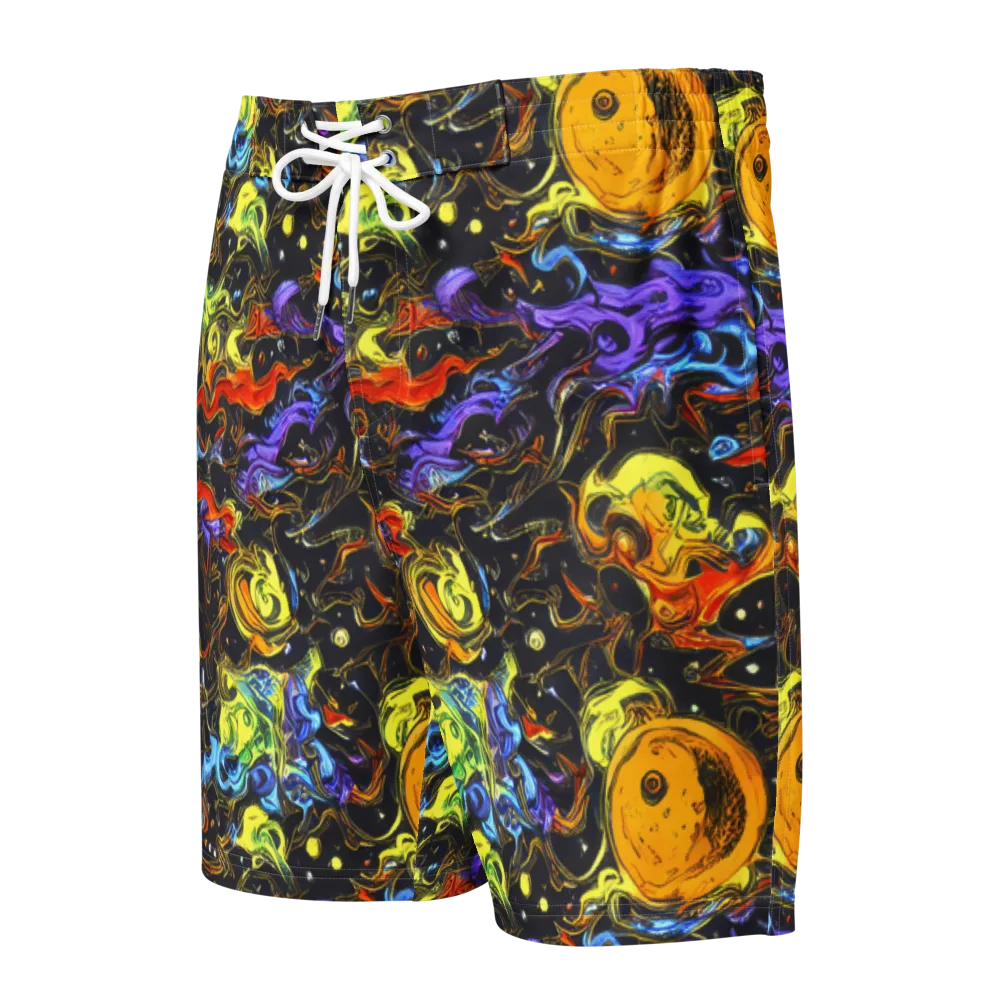 Ultraviolet Ocean on Men's Board Shorts — Front