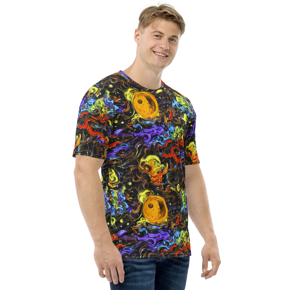 Ultraviolet Ocean on Men's Crew Neck T-Shirt — Right