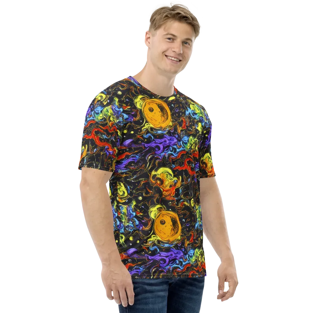 Ultraviolet Ocean on Men's Crew Neck T-Shirt — Right