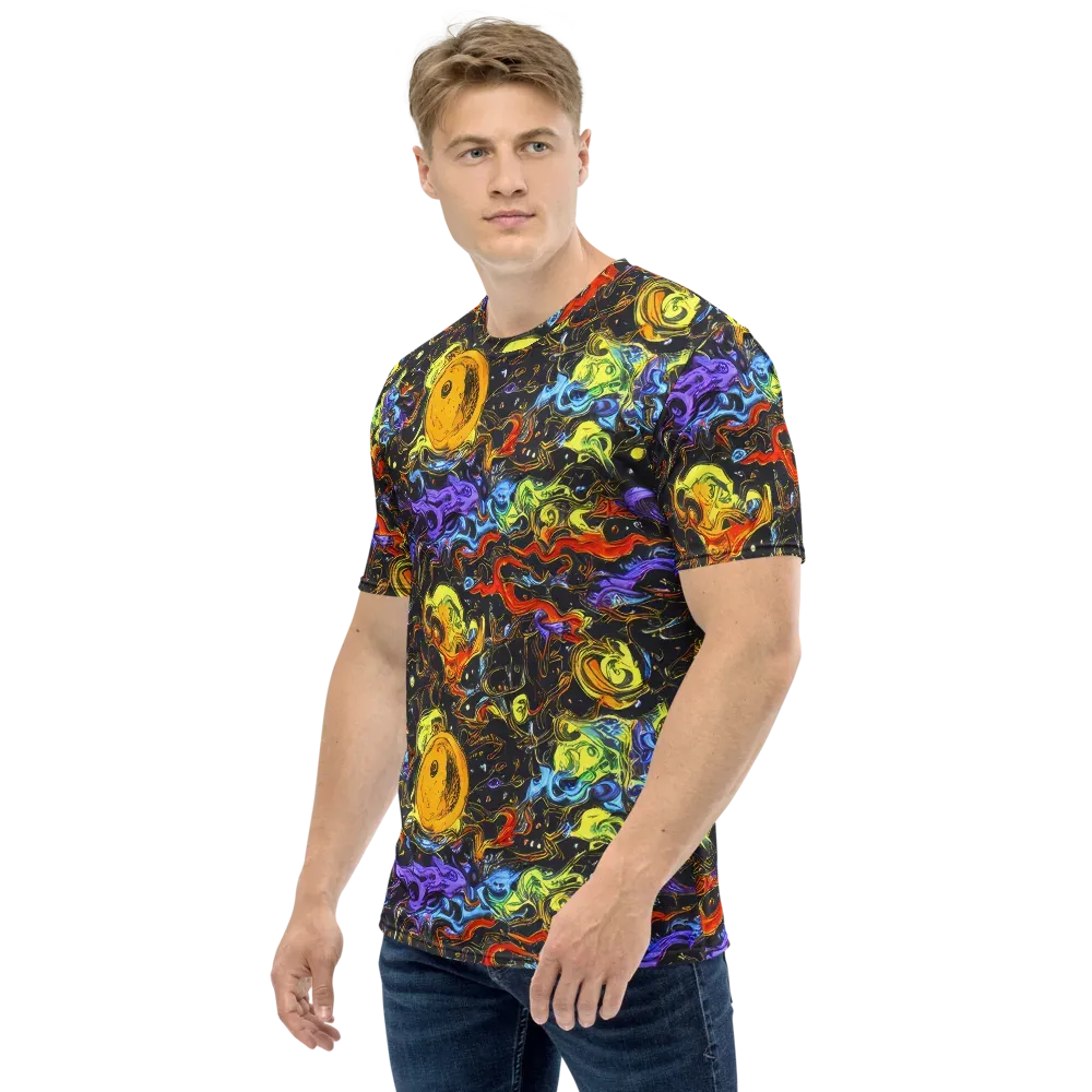 Ultraviolet Ocean on Men's Crew Neck T-Shirt — Left