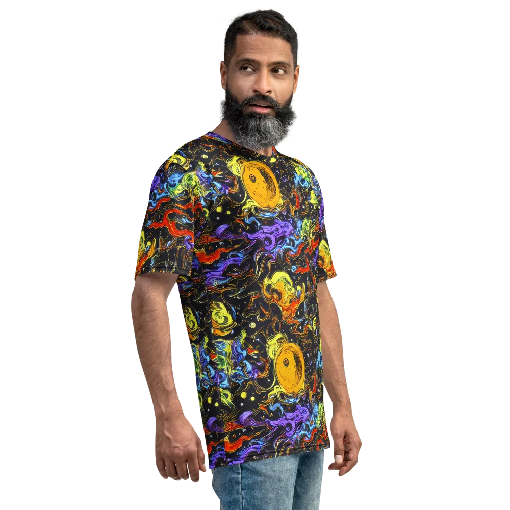 Ultraviolet Ocean on Men's Crew Neck T-Shirt — Right