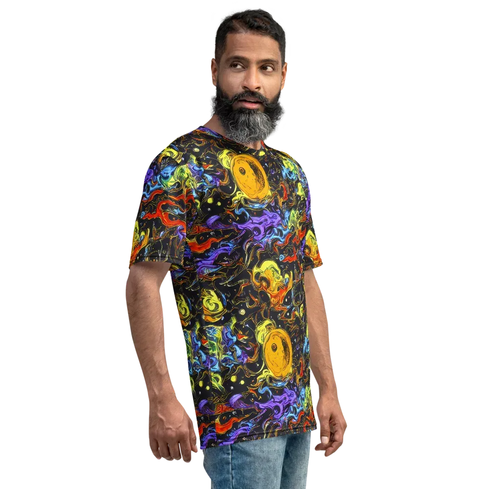 Ultraviolet Ocean on Men's Crew Neck T-Shirt — Right