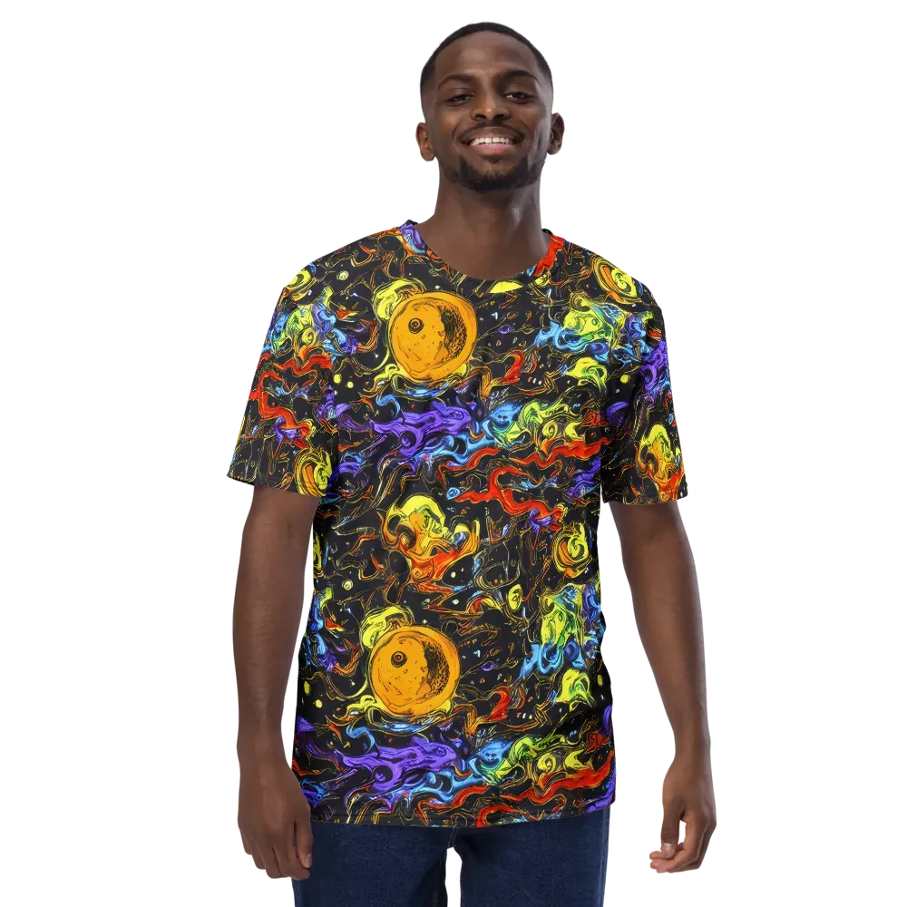Ultraviolet Ocean on Men's Crew Neck T-Shirt — Front