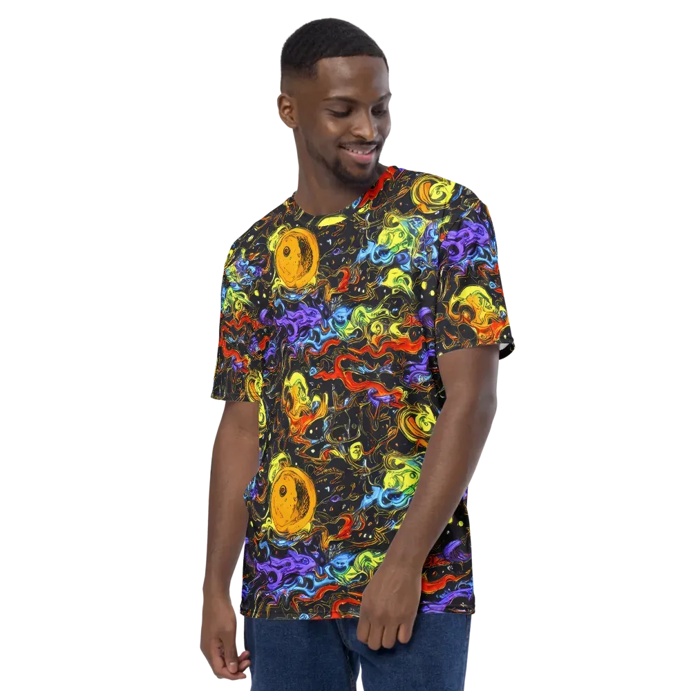 Ultraviolet Ocean on Men's Crew Neck T-Shirt — Left