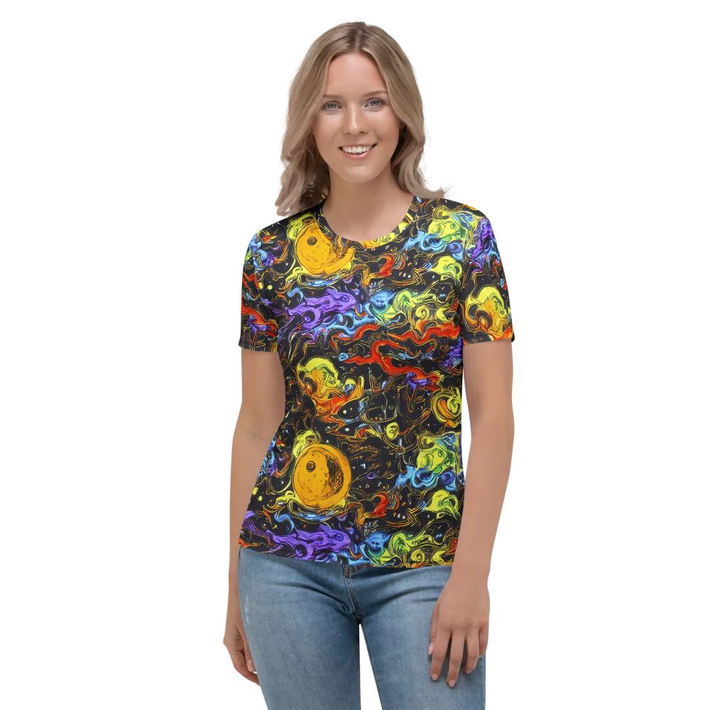 Ultraviolet Ocean on Women's Crew Neck T-Shirt — Front