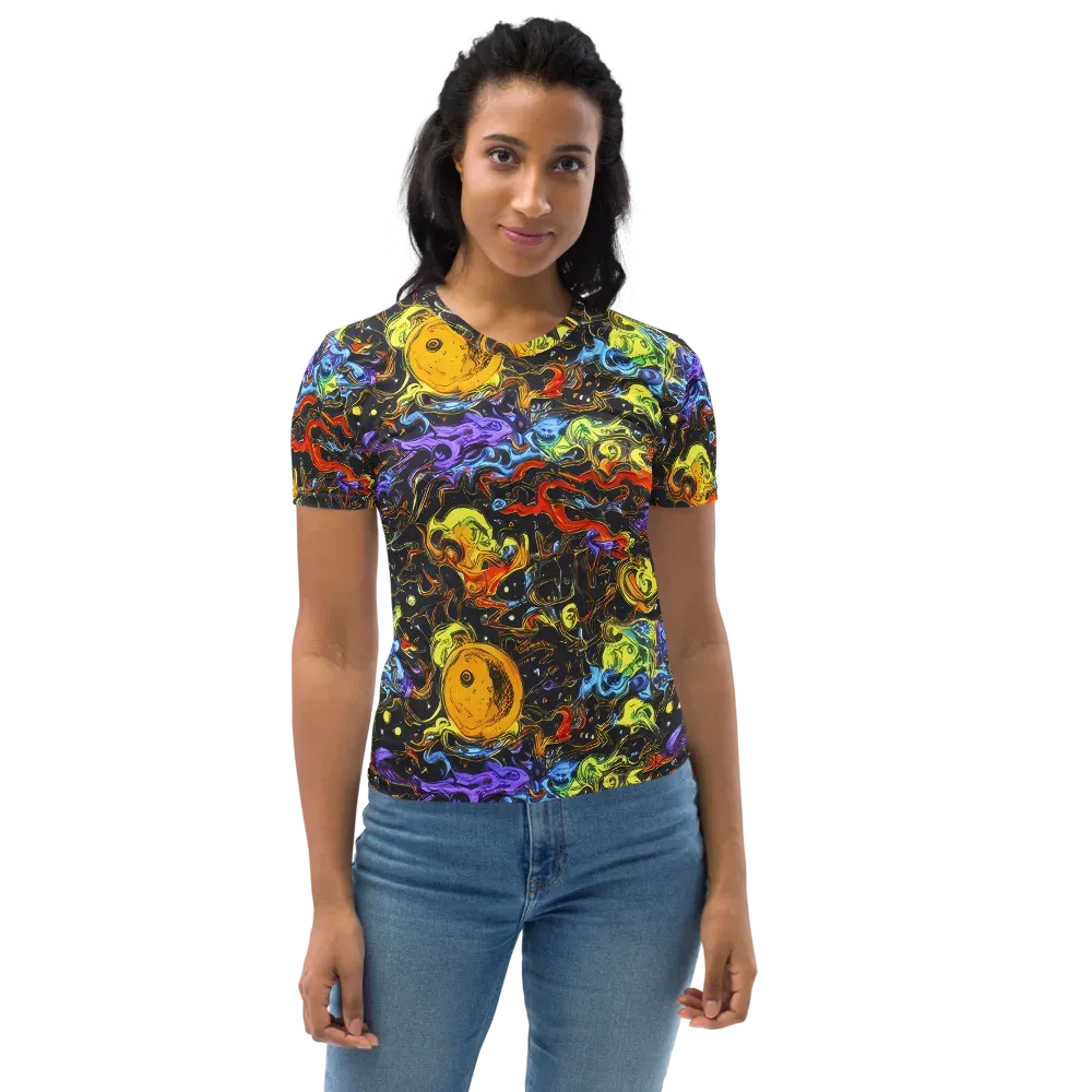 Ultraviolet Ocean on Women's Crew Neck T-Shirt — Front