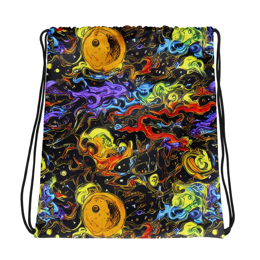 Ultraviolet Ocean on Drawstring Bag — Photo