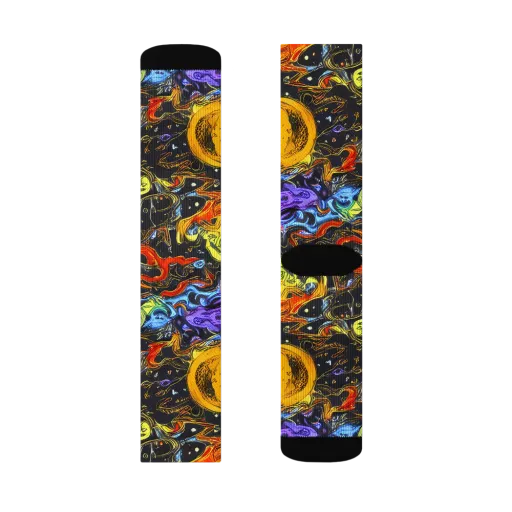Ultraviolet Ocean on a Socks