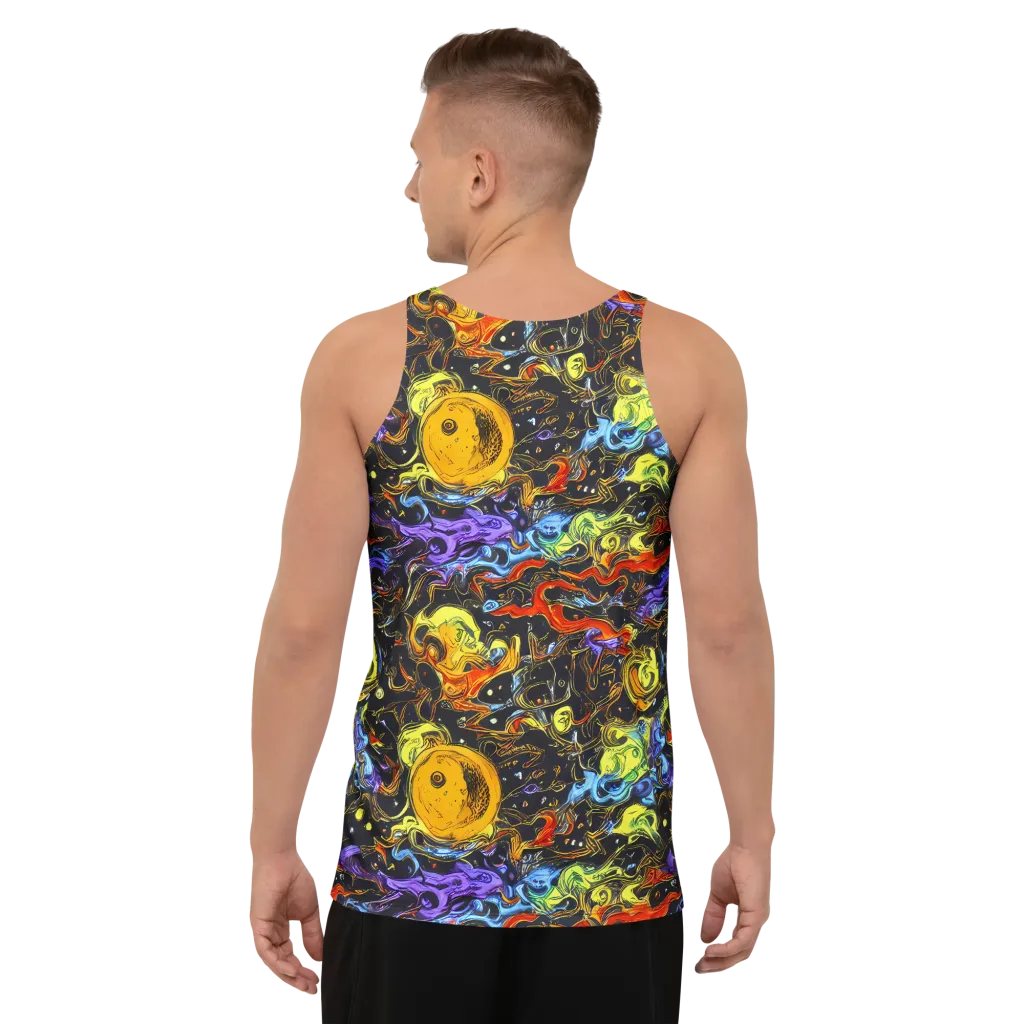 Ultraviolet Ocean on Men's Tank Top — Back