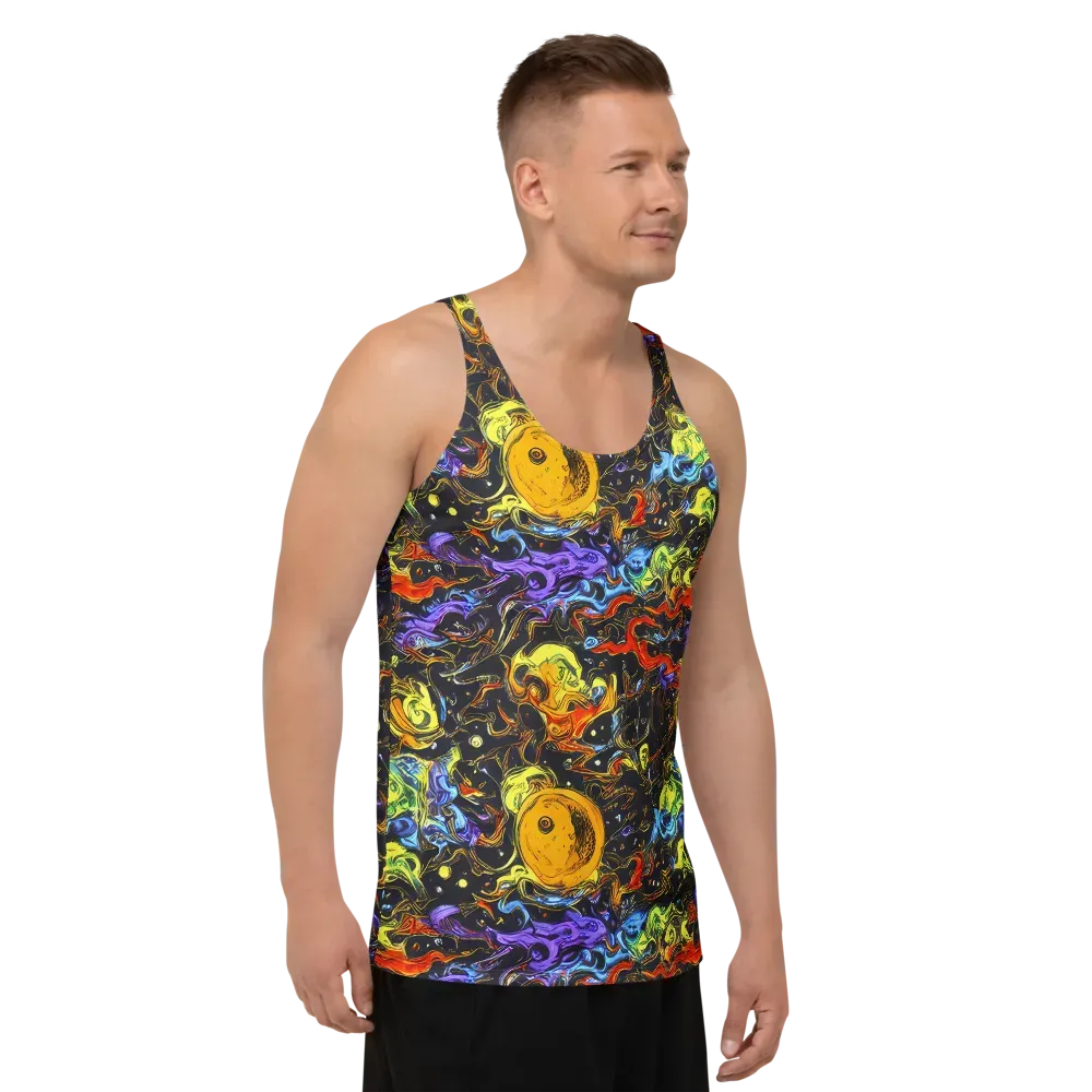 Ultraviolet Ocean on Men's Tank Top — Right Front