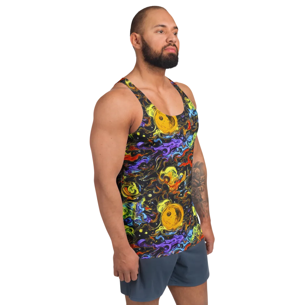 Ultraviolet Ocean on Men's Tank Top — Right Front