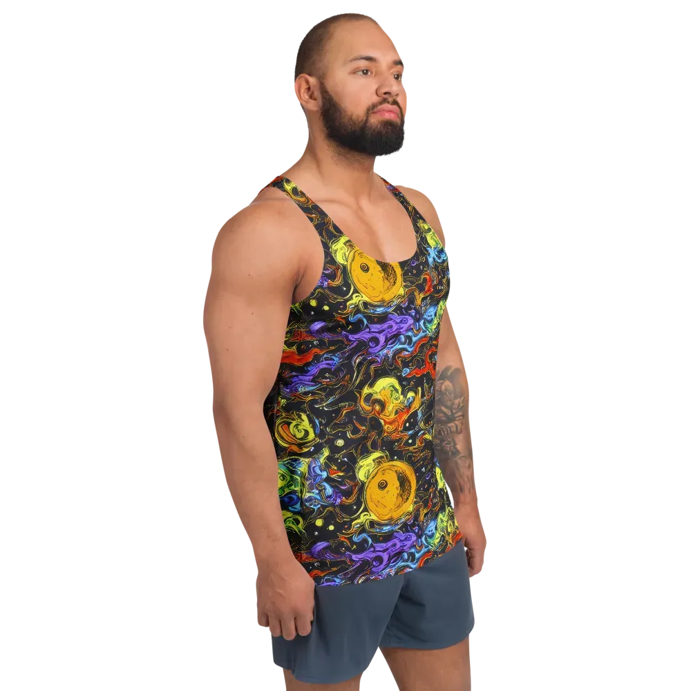 Ultraviolet Ocean on Men's Tank Top — Right Front